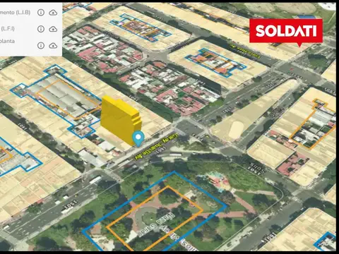 Terreno en Venta 9  mts Frente