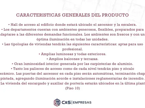 Departamento en Venta de Monoambiente