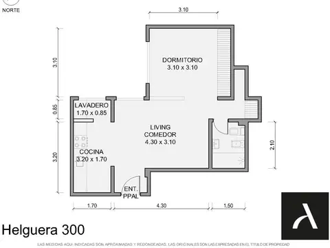 Departamento en Venta de Monoambiente