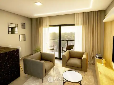 Departamento 2 ambientes con 1 baño