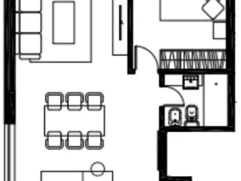 Departamento en Venta de 1 dormitorio