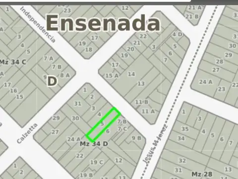 Terreno en venta - 323Mts2 - Ensenada