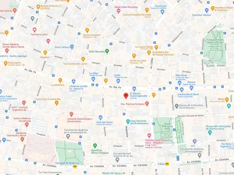 Riobamba e/ Avenida Santa Fe y Marcelo T. de Alvear