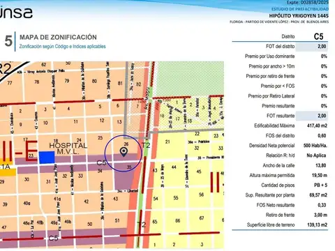Venta Lote C5 en Florida, Vicente Lopez