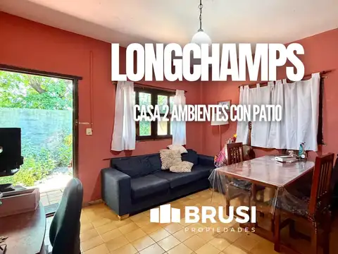 CASA EN VENTA EN LONGCHAMPS DE DOS AMBIENTES