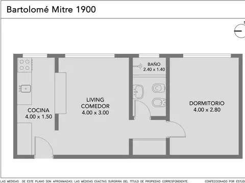 Departamento en Venta de 2 ambientes