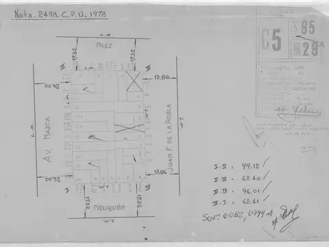 Terreno en Venta 30,28  mts Fondo
