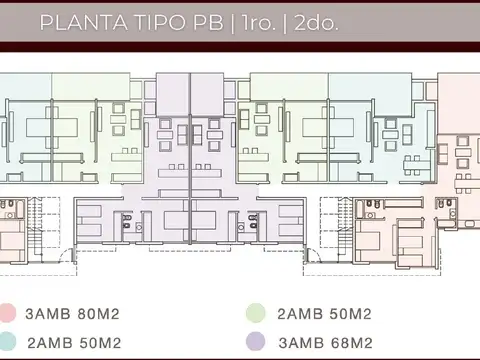 Departamento 2 ambientes con 1 baño