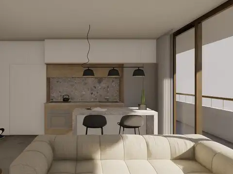 Departamento 2 ambientes con 1 baño