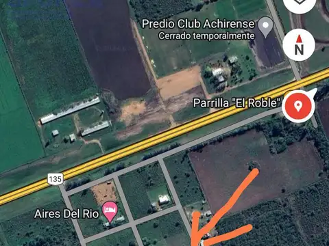 Ruta Nacional 14 intercepción con Rta 135