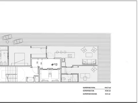 Departamento 2 ambientes con 1 baño