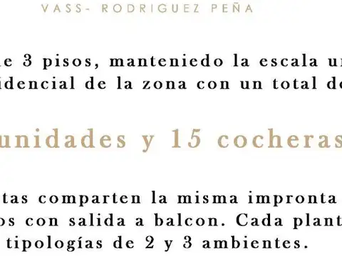 Departamento en Venta en Martinez Vias / Santa Fe, USD 230.000