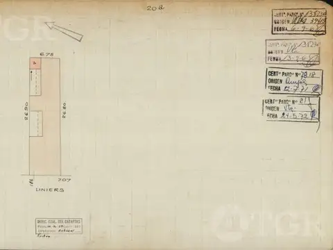 Terreno en Venta 6  mts Frente