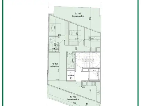 Semipisos de 3 Ambientes a Estrenar con 2 Baños