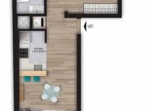 Departamento en Venta de 2 dormitorios