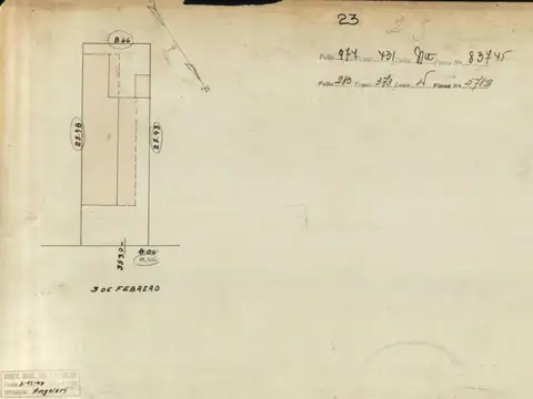 Terreno en Venta 8  mts Frente