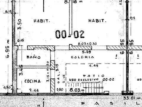 Casa Interna de 2 dormitorios en el centro