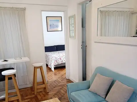 ALQUILER EXCELENTE  DEPTO. 2 AMB AMOBLADO Y EQUIPADO , MUY LUMINOSO EN PALERMO/ LAS CAÑITAS