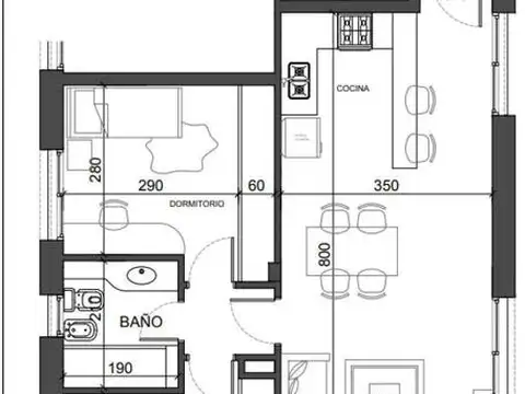 Departamento en Venta de 3 ambientes