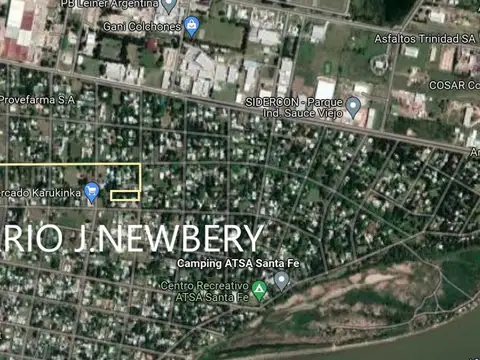 Terreno 20x60mts, Newbery, Sauce Viejo