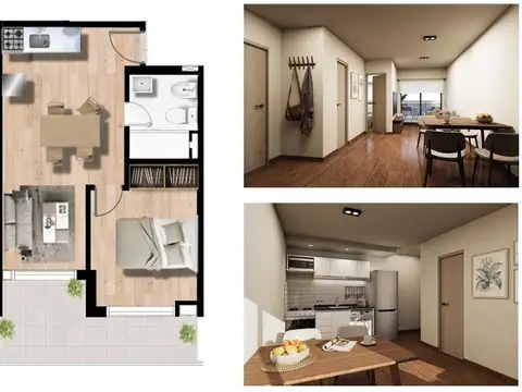 Departamento en Venta de 2 ambientes
