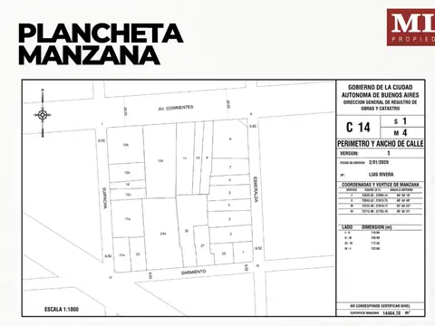 Edificio en venta Esmeralda y Av. Corrientes, con mucho potencial para desarrollo!