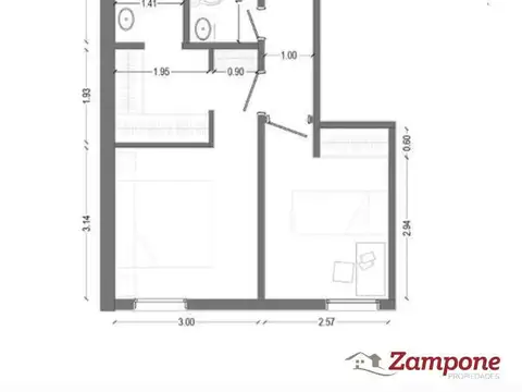 Departamento en Venta en San Isidro Vias / Rolon, USD 215.000