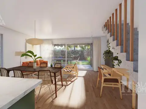 Depto Tipo Casa 4 ambientes con 2 baños