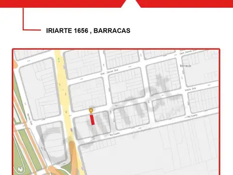 Terreno en Venta en Barracas, USD 285.000