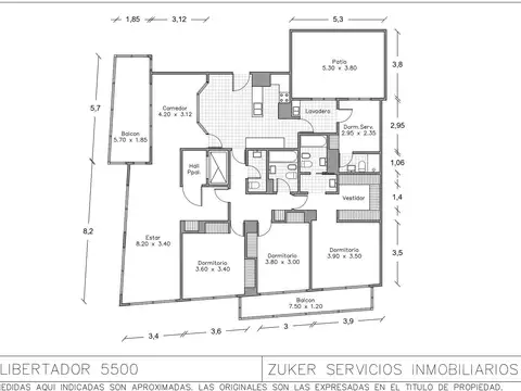 Departamento en Venta de 3 dormitorios