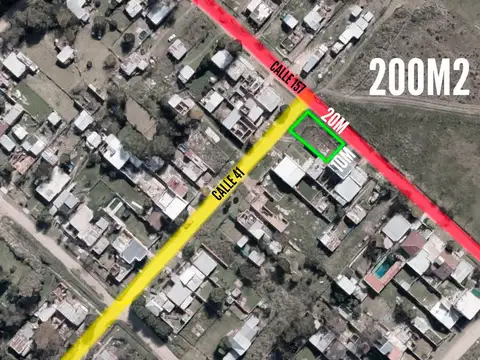 Terreno en venta - 200mts2 - Melchor Romero, La Plata