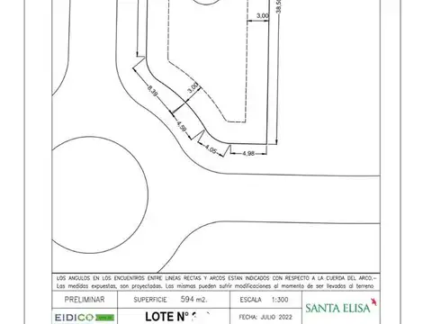 Terreno en Venta de 594,0 m2