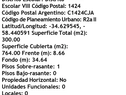 Terreno en Venta de 300,0 m2