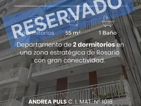 ALQUILER DEPARTAMENTO DE 2 DORMITORIOS ROSARIO