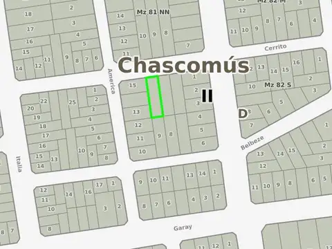 Terreno en Venta en Chascomus, USD 15.000