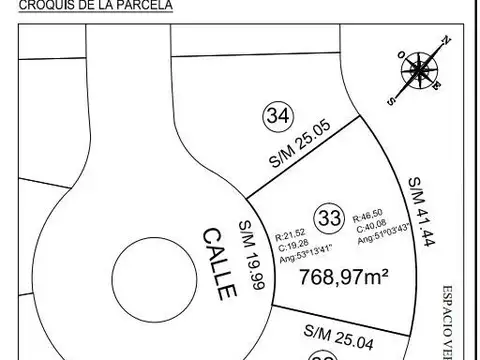 Terreno en Venta 20  mts Frente