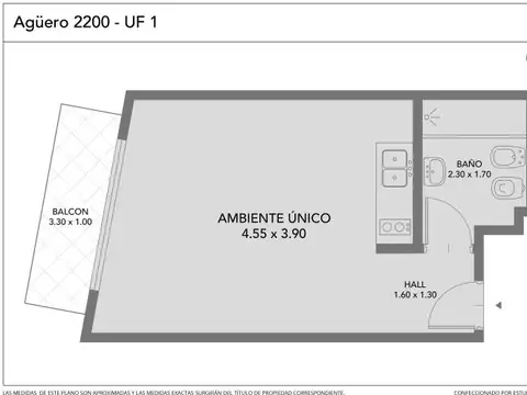 Departamento en Venta de 2 ambientes