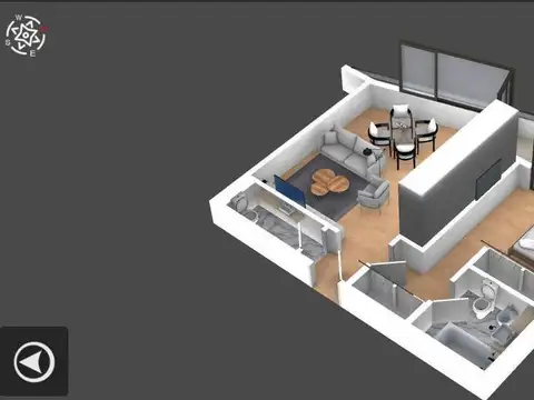 Departamento en Venta de 1 dormitorio