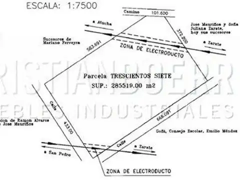 ZARATE - 37 HAS - CASI FRENTE AL PARQUE IND Y LOGISTICO