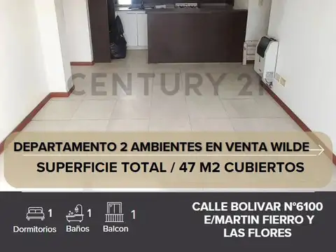 VENTA DEPARTAMENTO WILDE