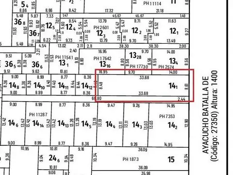 Terreno en Venta en Martin, USD 490.000