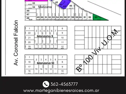 Terreno en Venta 30  mts Fondo