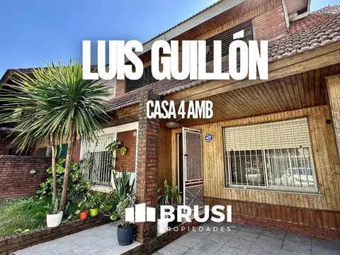 Casa en venta en Luis Guillón en 2 plantas con patio
