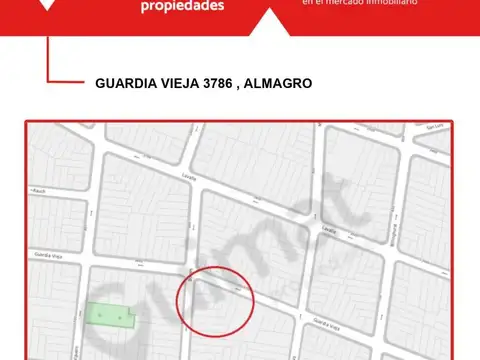 Terreno en Venta en Almagro, USD 400.000