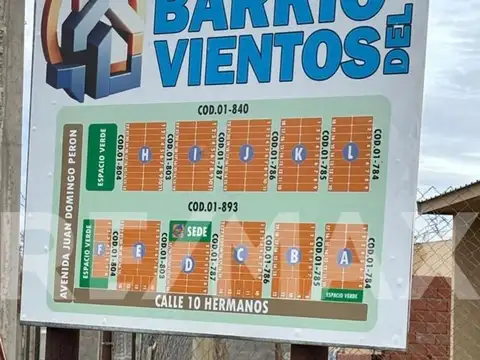 VENTA TERRENO - VIENTOS DEL SUR - PLOTTIER