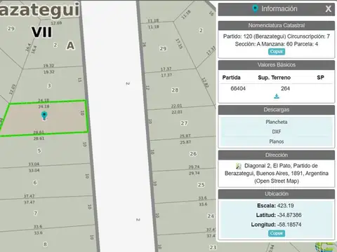 Terreno en Venta en Centro Agricola El Pato, USD 29.000