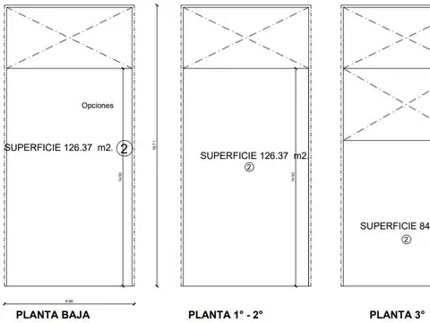 Terreno en Venta 18  mts Fondo