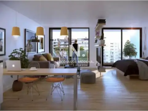 Departamento Monoambiente con 1 baño