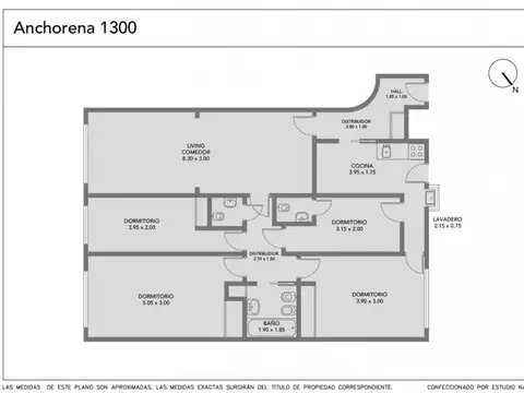 Anchorena 1357 , Piso 8