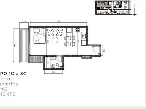 Departamento en Venta de Monoambiente
